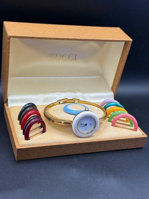 Gucci - Change Bezel Bangle Watch - 1100-L - Dames -, Handtassen en Accessoires, Horloges | Heren