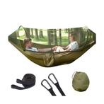 Hangmat met muggennet 1-persoons hangmat outdoor buitenlucht, Opvouwbaar, Nieuw, Ophalen of Verzenden, Eenpersoons