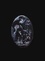 Oud-Grieks Stunning Intaglio Sardonyx Stone (Eros & Woman)