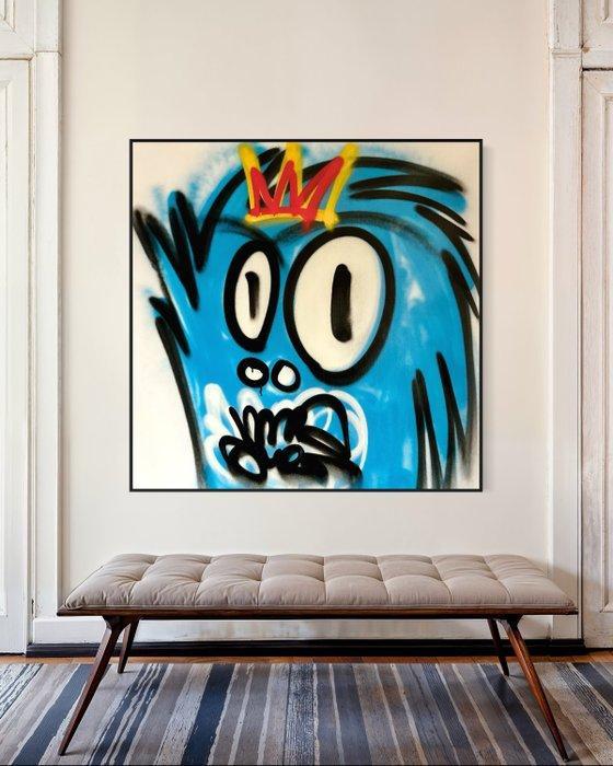 Timo Wedell - Basquiats Sonic - XL, Antiquités & Art, Art | Peinture | Moderne