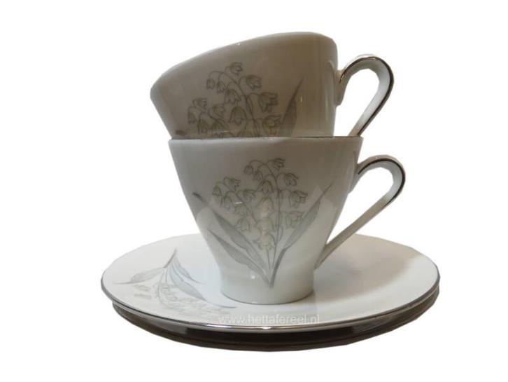 Kop en schotel, Bavaria Meiklokje, set van 2, Huis en Inrichting, Keuken | Servies, Gebruikt, Verzenden