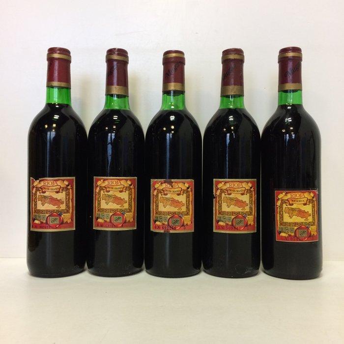 1970, 1971, 1973, 1976 & 1978 Bodegas Muga - Rioja Crianza -, Verzamelen, Wijnen