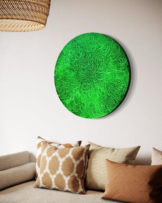 Kerime Elibuyuk - Living Loop - XXL - Contemporary Circle, Antiquités & Art, Art | Peinture | Moderne