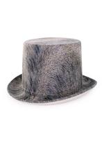 Hoge Hoed Grijs Steampunk Tophat Veren Relief One Size 59 60, Ophalen of Verzenden