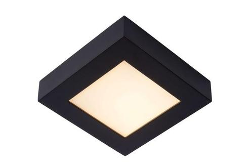 Lucide BRICE-LED - Badkamerlamp zwart 17cm vierkant dimbaar, Huis en Inrichting, Lampen | Plafondlampen, Nieuw, Metaal, Verzenden