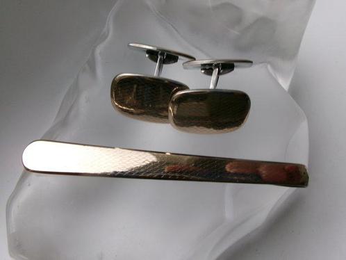 14 carats - Argent, Or jaune - Boutons de manchette -, Antiek en Kunst, Kunst | Designobjecten