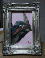 R. Benda (1953) - Ijsvogeltje op boomstronk