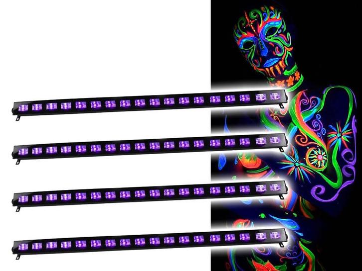 Ibiza Light LED-UVBAR18-4 Wash Blacklight 18x 3W 4 Pack, Muziek en Instrumenten, Licht en Laser