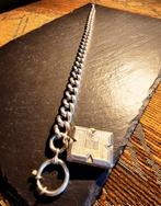 70,5 Gramm 800er Silber Taschenuhrkette mit antiken, Nieuw