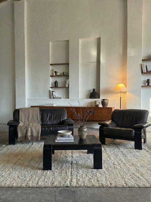 Musterring - Rolf Benz - Zitgroep - Leder, Ash - Sessel,, Antiquités & Art, Curiosités & Brocante