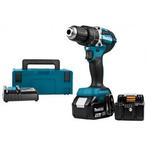 Makita dhp484rtj 18v li-ion accu klopboor-/schroefmachine, Bricolage & Construction, Outillage | Foreuses