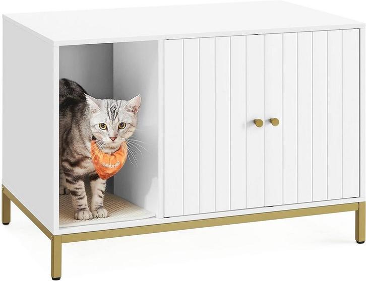 Kattenbak meubel -  80 x 50 x 55 cm - kattenmand -, Dieren en Toebehoren, Overige Dieren-accessoires, Verzenden