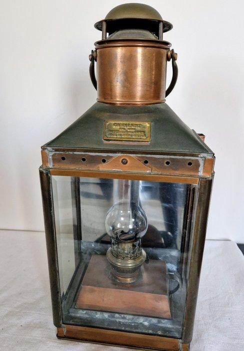 Ships cabin light - Glas, Koper, Messing, Antiek en Kunst, Curiosa en Brocante