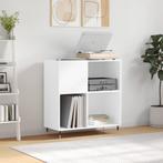 vidaXL Platenkast 84,5x38x89 cm bewerkt hout wit, Huis en Inrichting, Verzenden, Nieuw