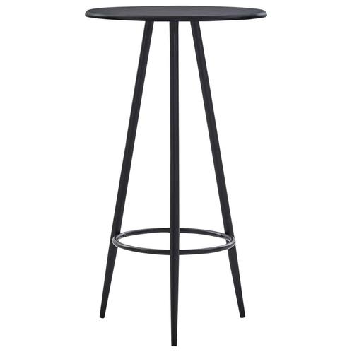vidaXL Bartafel 60x107,5 cm MDF zwart, Maison & Meubles, Tables | Tables à manger, Envoi