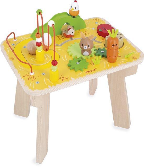Janod | Houten Boerderij Activiteitentafel (Educatief), Kinderen en Baby's, Speelgoed | Educatief en Creatief, Nieuw, Verzenden