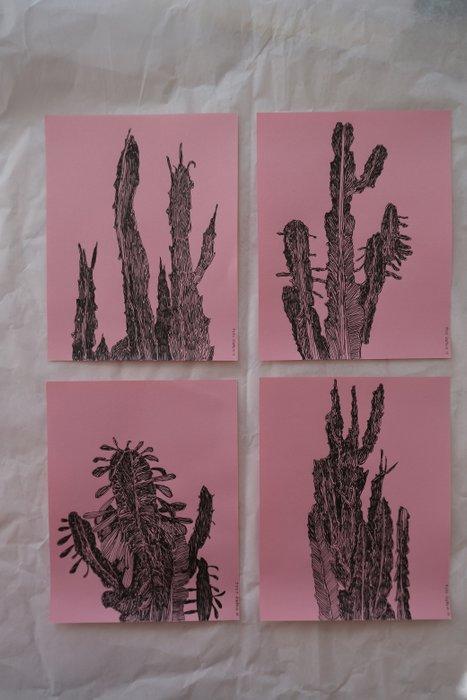 N. Magro - Collectables: “Four Parisian Cacti”, Antiek en Kunst, Kunst | Designobjecten