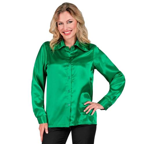Disco 70S Blouse Groen, Kleding | Dames, Carnavalskleding en Feestkleding, Nieuw, Verzenden
