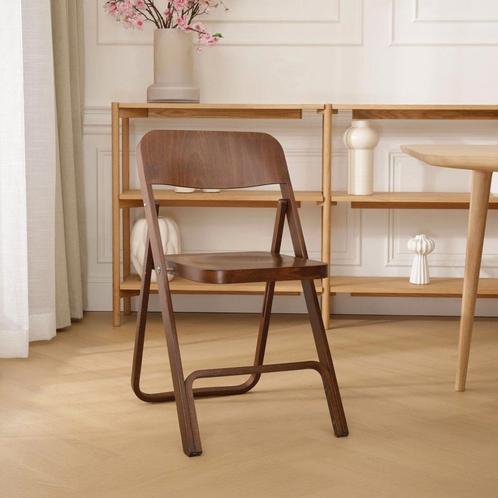 Walnoot houten klapstoel | Horeca | op voorraad, Huis en Inrichting, Stoelen, Bruin, Eén, Nieuw, Hout, Verzenden