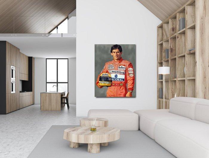 Ayrton Senna - Monaco Grand Prix - Ayrton Senna - Kunstwerk, Verzamelen, Automerken, Motoren en Formule 1