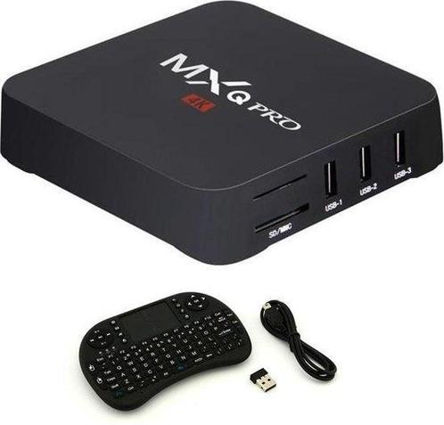 MXQ Pro 4K TV Box Mediaspeler Android Kodi - 1GB RAM - 8GB, Audio, Tv en Foto, Televisie-accessoires, Nieuw, Verzenden