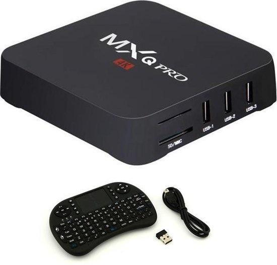 MXQ Pro 4K TV Box Mediaspeler Android Kodi - 1GB RAM - 8GB, TV, Hi-fi & Vidéo, Accessoires de télévision, Envoi