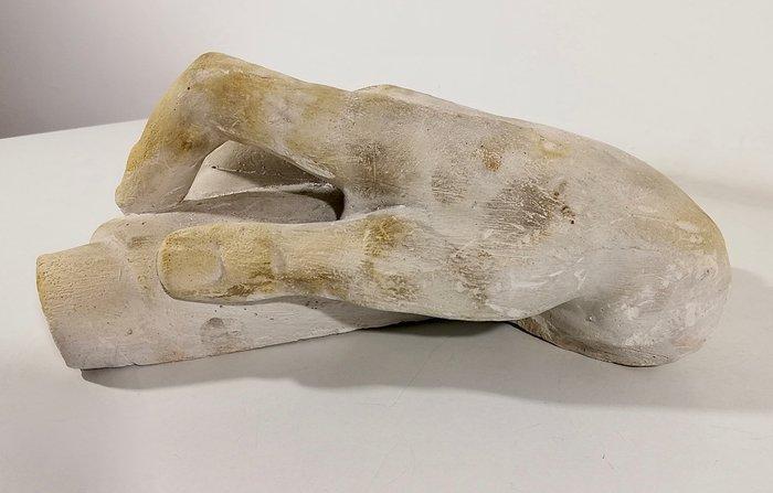 RICCI - sculptuur, Male hand - 28 cm - Gips - 1937, Antiek en Kunst, Antiek | Keramiek en Aardewerk