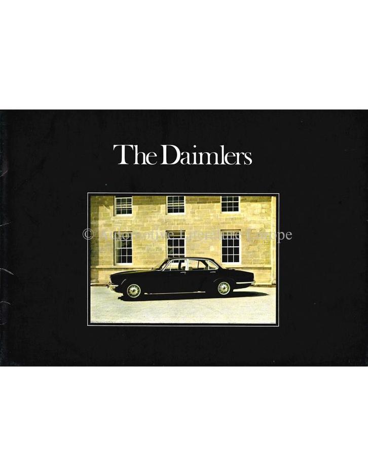 1974 DAIMLER SOVEREIGN / DOUBLE-SIX PROGRAMMA BROCHURE ENG.., Boeken, Auto's | Folders en Tijdschriften, Ophalen of Verzenden