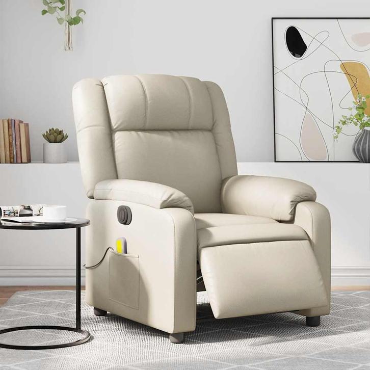vidaXL Massagestoel verstelbaar elektrisch kunstleer, Maison & Meubles, Fauteuils, Envoi