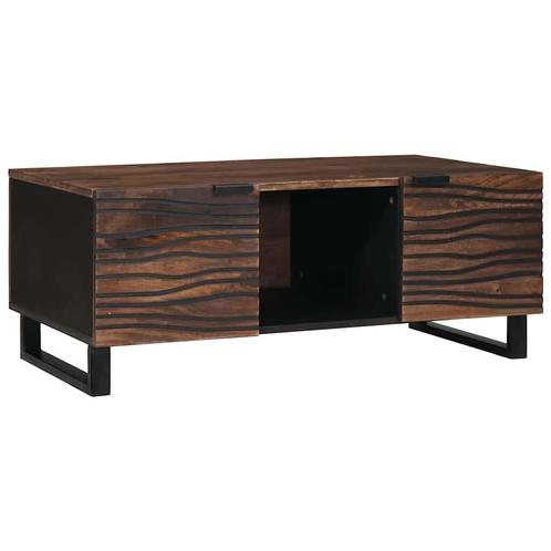 vidaXL Salontafel Bruin en Zwart 100 x 54 x 40 cm, Huis en Inrichting, Tafels | Salontafels, Nieuw, Verzenden