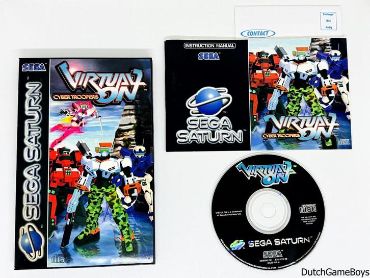Sega Saturn - Virtual On - Cyber Troopers + Reg. Card, Games en Spelcomputers, Games | Overige, Gebruikt, Verzenden