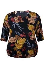 Shirt LOMMER Zhenzi bloemprint maat 58, Kleding | Dames, Verzenden, Nieuw