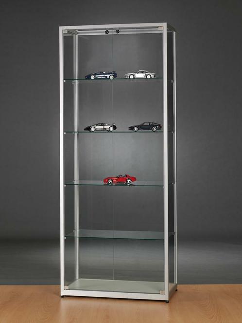 *TIP*  Luxe vitrinekast aluminium 80 cm met glas en twee dr, Articles professionnels, Aménagement de Bureau & Magasin | Commerce & Inventaire