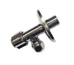 Hoekstopkraan 3/8x 10 mm KIWA + rozet, Bricolage & Construction, Sanitaire, Ophalen of Verzenden