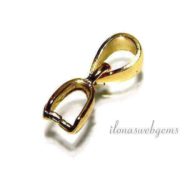 Vermeil Bail / hanger clasp kraal ca. 7.5x4x2.5mm, Hobby & Loisirs créatifs, Fabrication de Perles & Bijoux, Envoi
