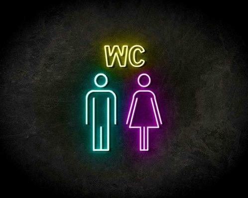 WC LUXE neon sign - LED neon reclame bord, Zakelijke goederen, Horeca | Overige, Verzenden