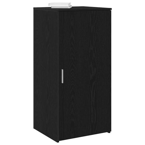 vidaXL Opbergkast 50x45x103,5 cm bewerkt hout zwart, Huis en Inrichting, Kasten | Overige, Nieuw, Verzenden