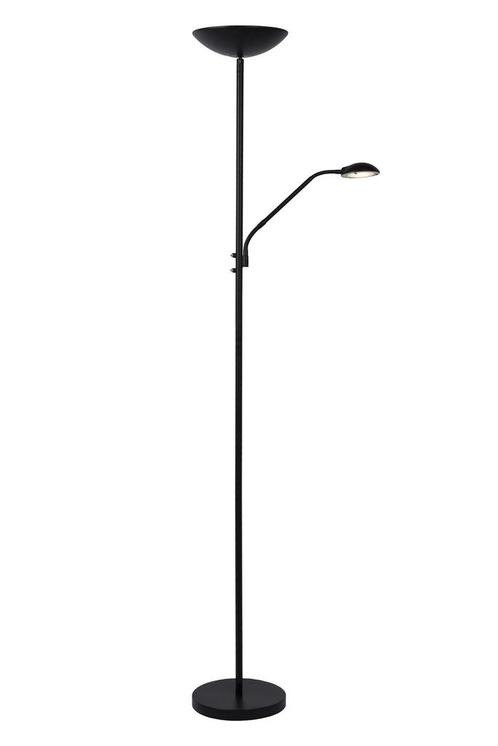 ZENITH Leeslamp LED Dimbaar 20W+4W 3000K IP20 - Zwart, Huis en Inrichting, Lampen | Vloerlampen, Nieuw, Metaal, Verzenden