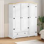 vidaXL Garde-robe Corona blanc 151,5x52x186 cm bois de, Verzenden, Neuf