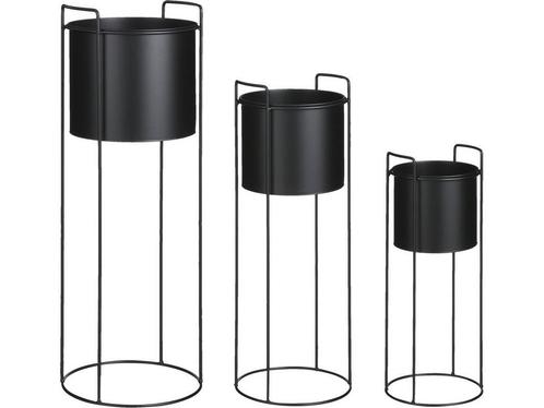 Mica Decorations Favani Bloempot op Standaard - Set van 3 -, Tuin en Terras, Bloempotten, Nieuw, Verzenden