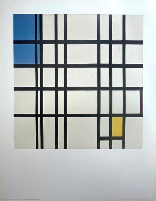 Piet Mondrian (after) - Rhythmus Aus Schwarzen Linen -, Antiek en Kunst, Antiek | Meubels | Stoelen en Sofa's