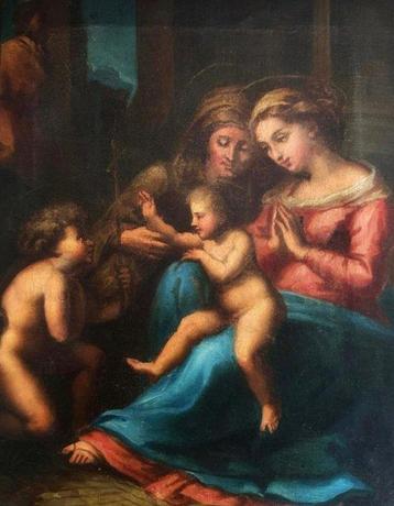 Raphael (1483–1520), D’après - Holy Family with St Elizabeth