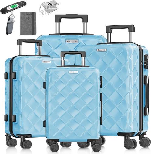 KESSER® Kofferset 4-delig | Reiskoffer met Wielen inclusief, Kleding | Dames, Overige Dameskleding, Verzenden