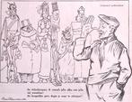 De arbeiderspers spreekt de media toe op spotprent (Lithos), Antiek en Kunst, Verzenden