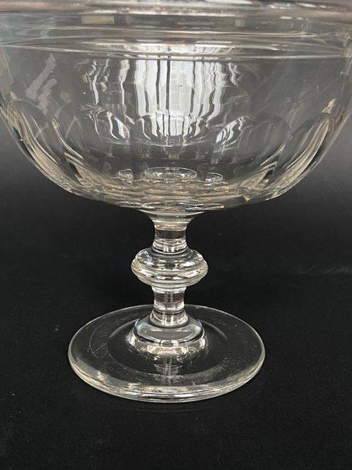 Baccarat - Pot - Prachtige platgeribbelde drageoir -, Antiek en Kunst, Antiek | Glaswerk en Kristal