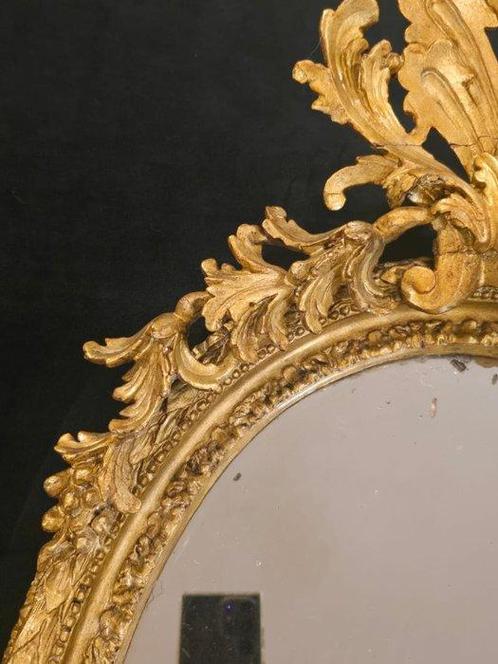 Miroir mural (3) - Bois doré - 3 miroirs en or antiques, Antiek en Kunst, Antiek | Meubels | Stoelen en Sofa's