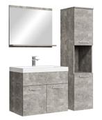 Badkamermeubel Set Montreal 60 x 35 cm Beton Grijs Badmeubel, Verzenden, Nieuw