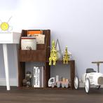 vidaXL Kindertijdschriftenrek 71x30x78,5 cm bewerkt hout, Huis en Inrichting, Woonaccessoires | Krantenbakken en Lectuurbakken
