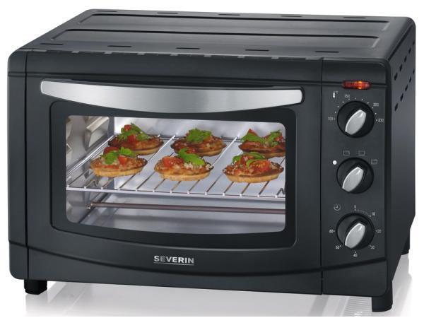 Veiling - SEVERIN 9560 - Mini-oven - 1500 W - 20 L - zwart -, Elektronische apparatuur, Ovens, Gebruikt