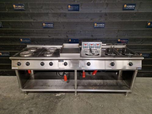 Kooklijn | mareno | elektrisch | 4-pits fornuis | bakplaat |, Zakelijke goederen, Horeca | Keukenapparatuur, Gebruikt, Fornuis, Frituur en Grillen